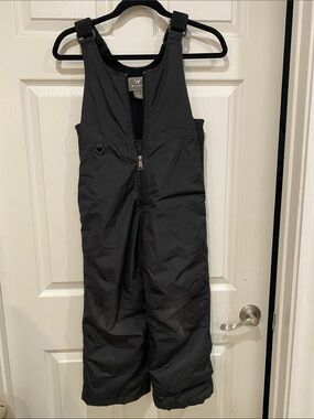 White Sierra Kids Black Insulated Puffer Snow Bibs size small